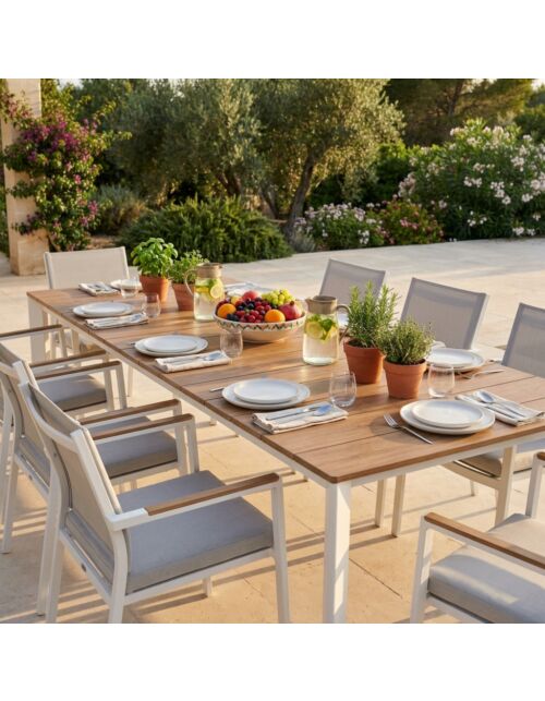 TAVOLO SACRAMENTO 215/280 X 100 EFFETTO LEGNO
