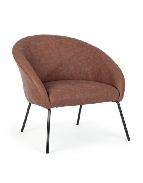 BIZZOTTO POLTRONA AIKO PU COGNAC