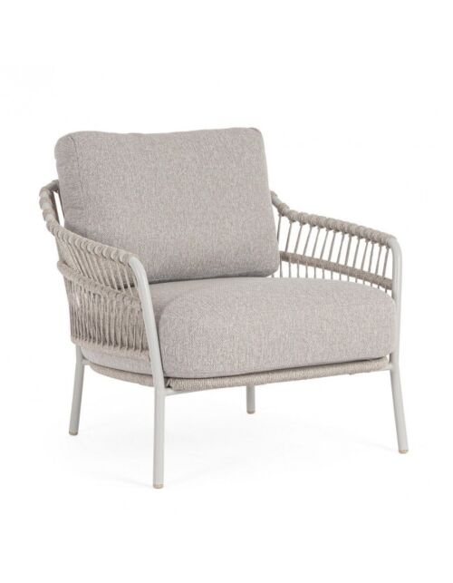 BIZZOTTO Poltrona da giardino TALAIA FROSTY con cuscini