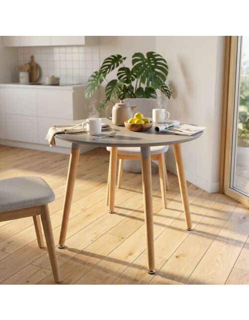 TAVOLO LIONE Ø 80 GRIGIO
