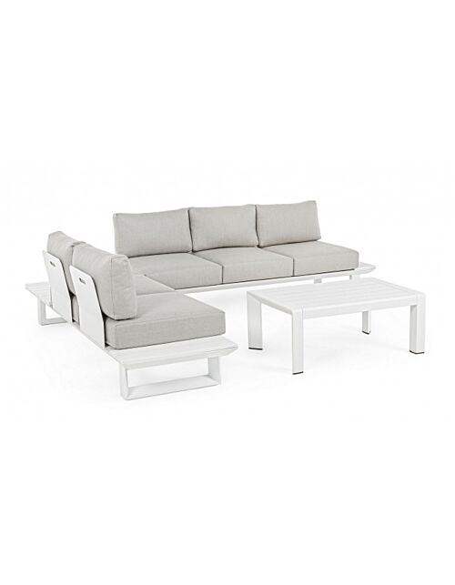 BIZZOTTO SET SALOTTO ANG.C-C KONNOR BIANCO CX21