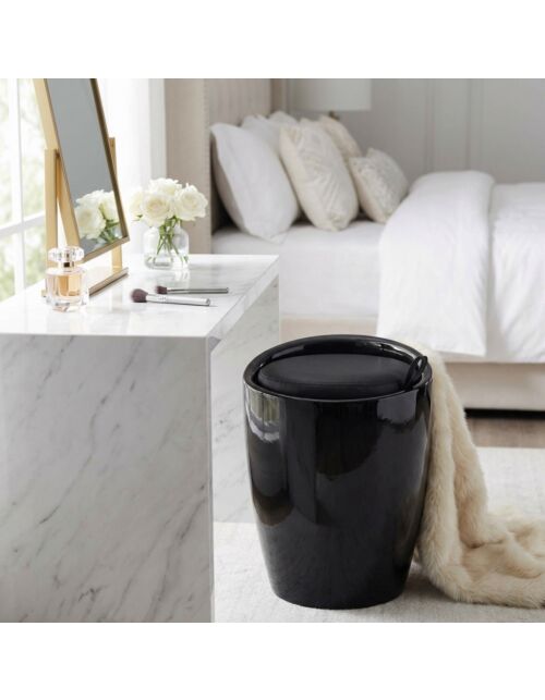 Sgabello Cliff nero