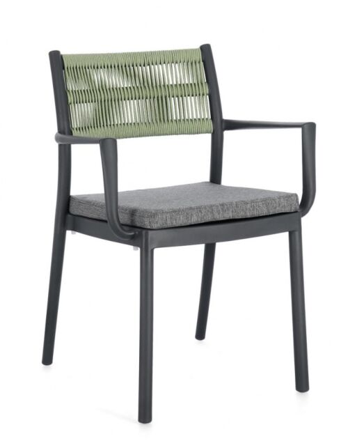 BIZZOTTO SEDIA C-BR C-C ALVIN ANTRACITE/VERDE