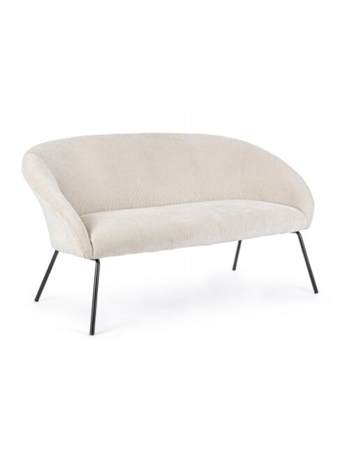 BIZZOTTO DIVANO AIKO VELVET BIANCO
