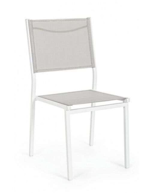 BIZZOTTO Sedia da giardino HILDE bianco/cloud LD30