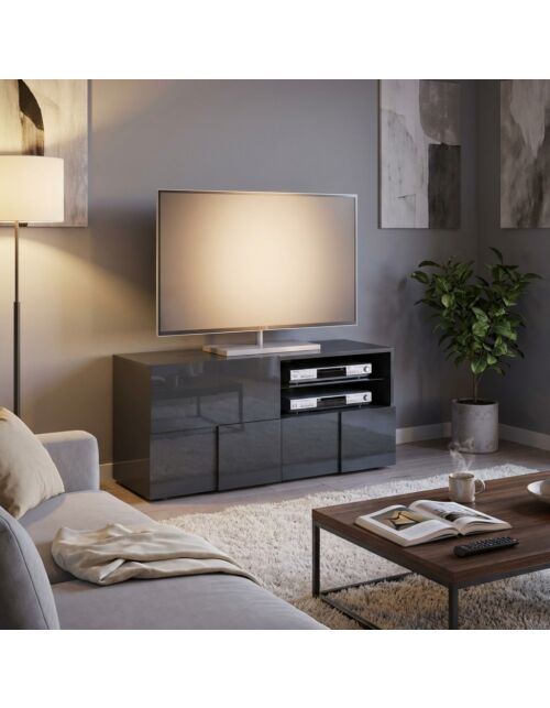 20 23 08 - 01 BASE TV PICCOLA GRIGIO LUCIDO LORENZO