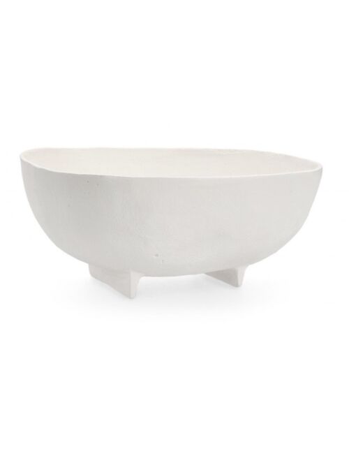 BIZZOTTO CIOTOLA DECORATIVA HISAR BIANCO 26,5X27