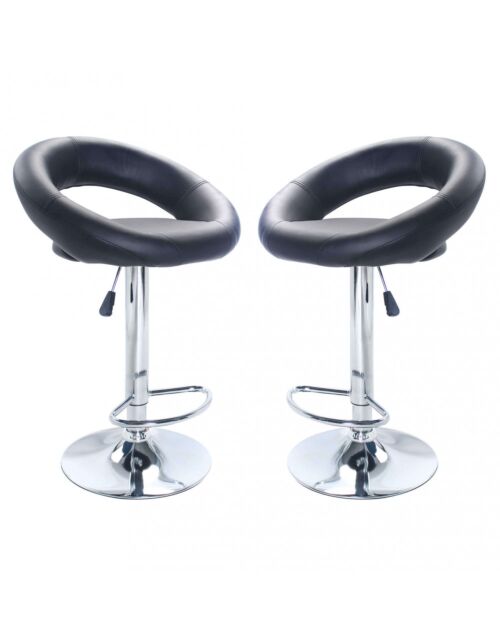 Sgabello da bar KENDAL in colore nero HF807123-NERO