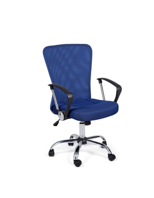 BIZZOTTO sedia da ufficio Brisbane blu con braccioli