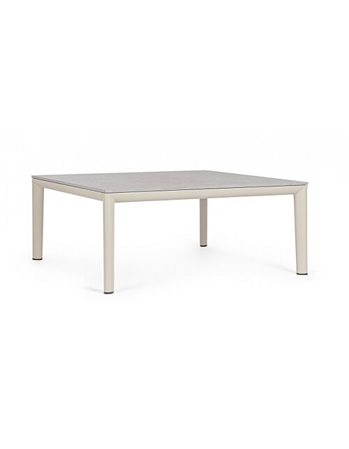 BIZZOTTO Tavolino da giardino GERALD 90X90 PELICAN