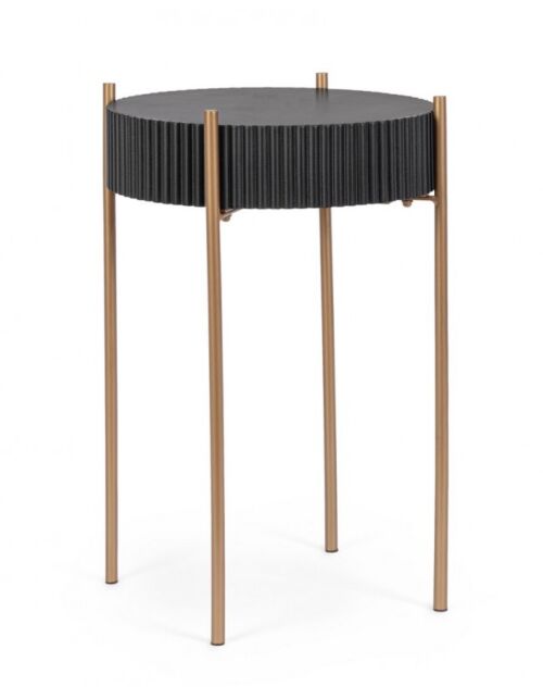 BIZZOTTO tavolino rotondo DARCY H64.5 nero