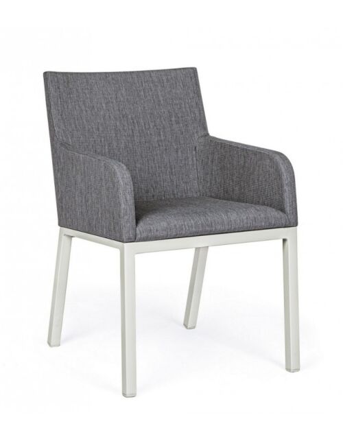BIZZOTTO Sedia da giardino OWEN Lunar con braccioli