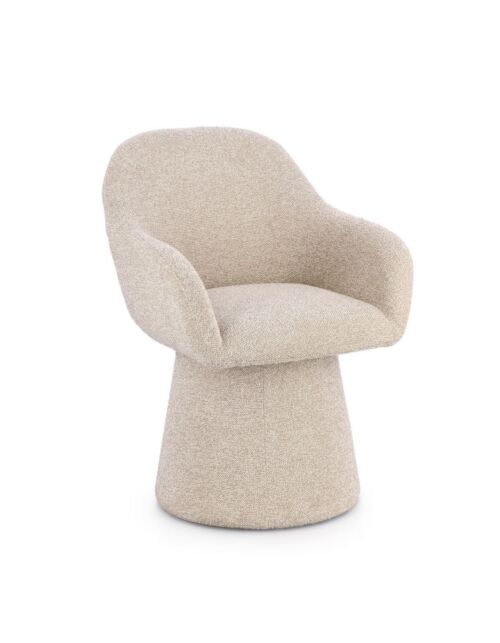 BIZZOTTO poltrona imbottita girevole ANTARA beige