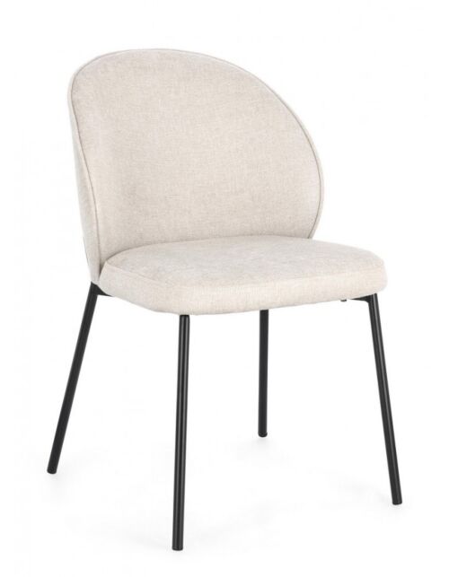 BIZZOTTO SEDIA WENDY NERO/BEIGE