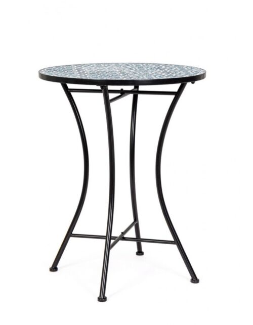 BIZZOTTO Tavolo da giardino SAMOS TO D60 – ceramica e acciaio