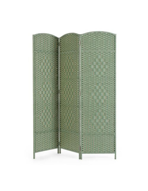 BIZZOTTO paravento 3-ante SHANA colore verde 150×180 cm