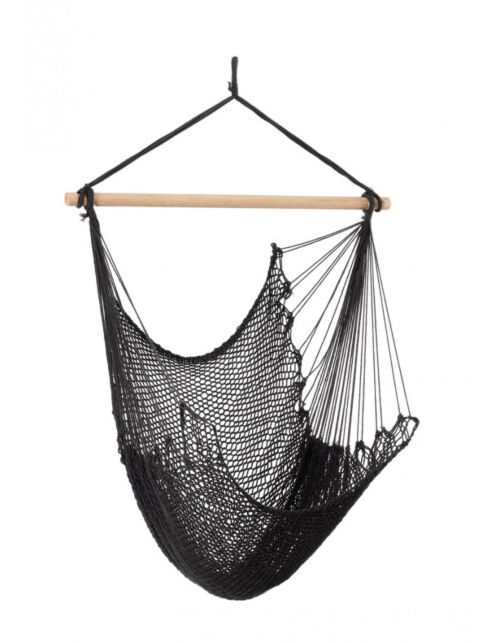 BIZZOTTO Poltrona sospesa BENIDORM nera 100 × 130 cm – 120 kg – Yes