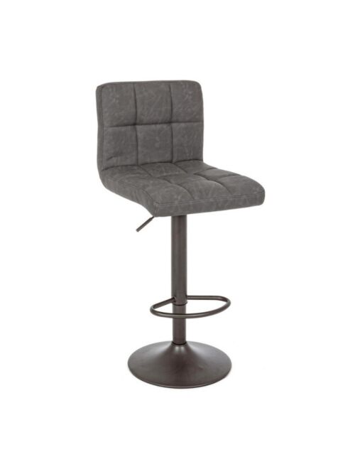 BIZZOTTO sgabello bar imbottito GREYSON grigio scuro VINTAGE