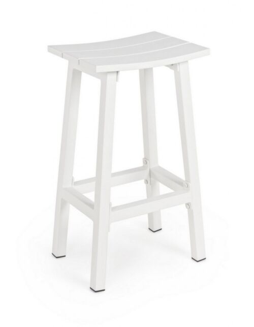 BIZZOTTO Sedia da bar SKIPPER H71 nel colore bianco YK11