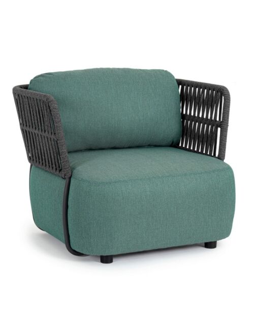 BIZZOTTO POLTRONA C-C PALMER ANTRACITE/JADE