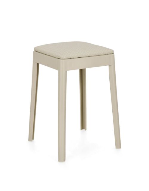 BIZZOTTO sgabello SCOOBY grigio chiaro – impilabile