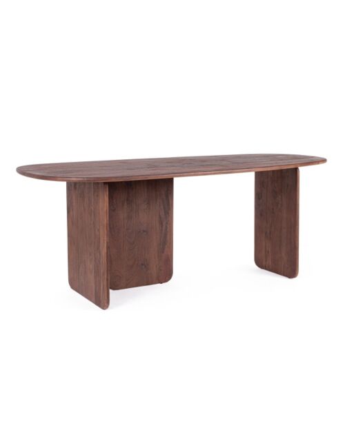 BIZZOTTO tavolo da pranzo ovale in legno NAYANA 200×100