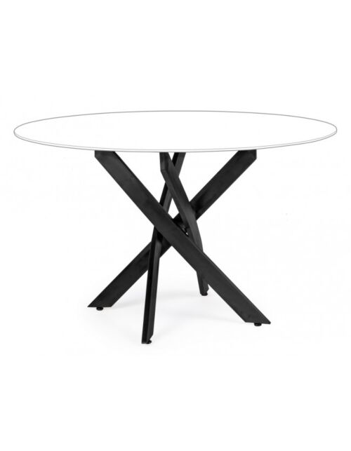 BIZZOTTO BASE TAVOLO GEORGE NERO D120