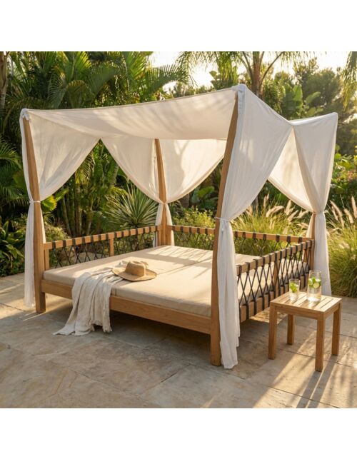 Letto gazebo SEOUL in teak