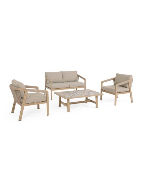 BIZZOTTO salotto da giardino SET4 KALIMERA Desert KD