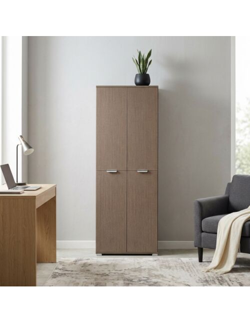 ARMADIO 4 ANTE ROVERE GRIGIO