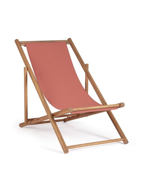 BIZZOTTO sdraio pieghevole da giardino DANUBIO terracotta – FSC