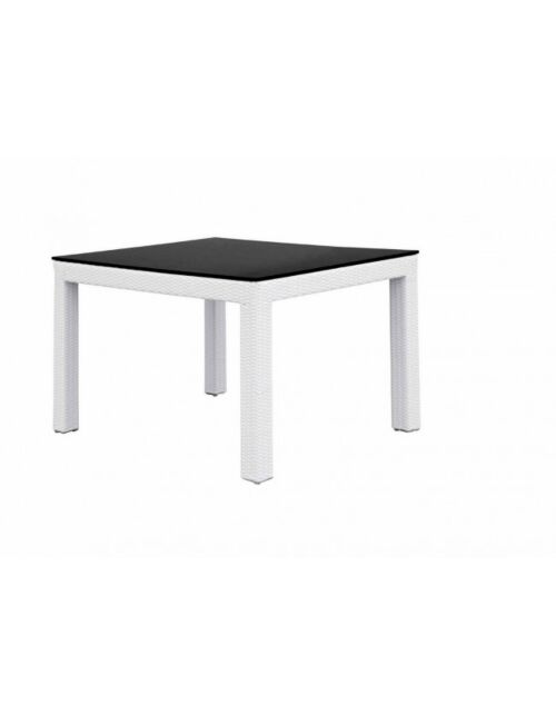 BIZZOTTO Tavolo da giardino GHOST 100x100 con piano HPL – bianco