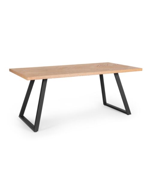 BIZZOTTO tavolo da pranzo Dukat 180 × 90 nero