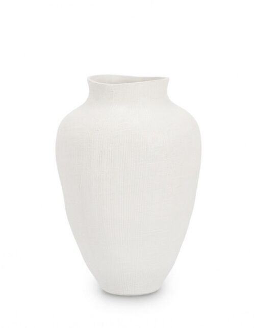 BIZZOTTO VASO PAPYRUS BIANCO H29,8