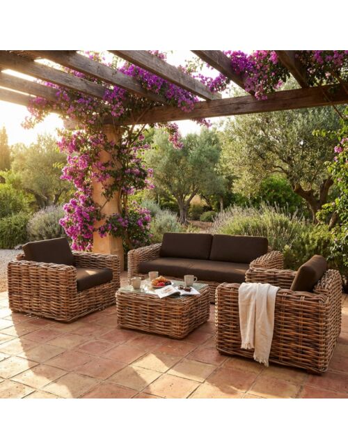 SALOTTO POLINESIA 2 P C/CUSCINI  WI-806909-NAT