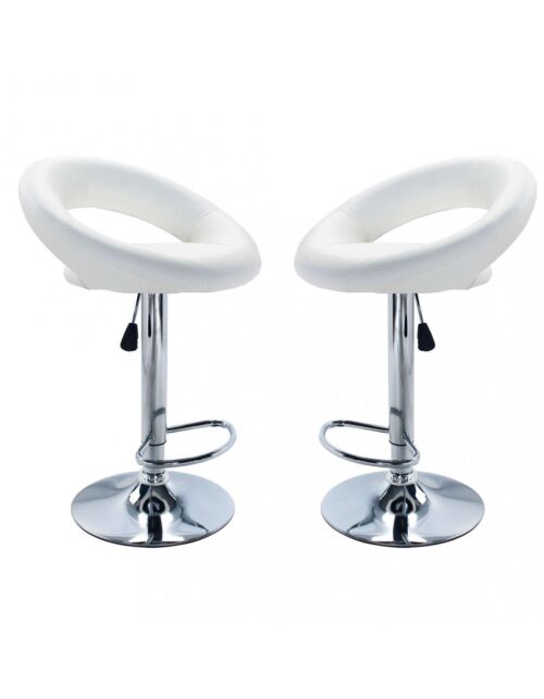 Sgabello da bar KENDAL in colore bianco HF807123-BIAN