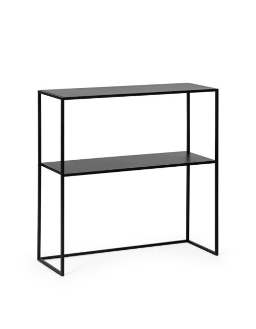 BIZZOTTO consolle rettangolare ALRIK nero 78x78h