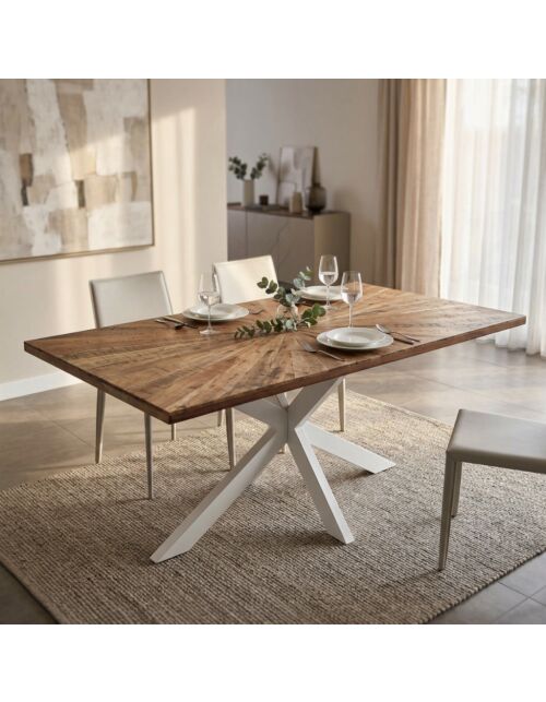TAVOLO DANNIE 180 X 90 BIANCO