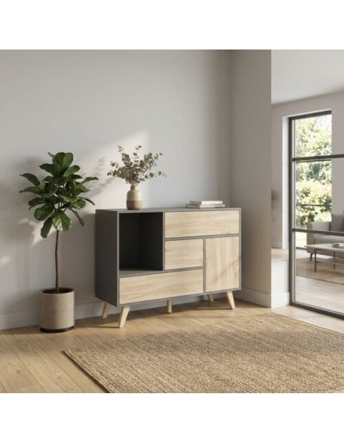 MOBILE EMORY GRIGIO E NATURALE -  MO806774