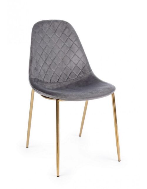 BIZZOTTO SEDIA TERRY VELLUTO GRIGIO SCURO