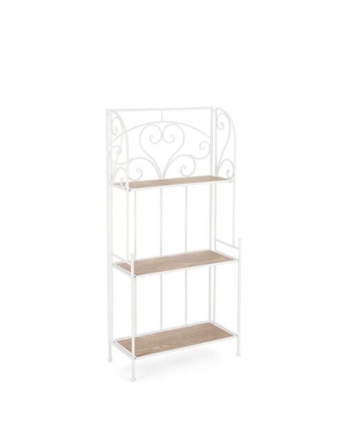 BIZZOTTO scaffale GUENDA 3P bianco H127 – pieghevole