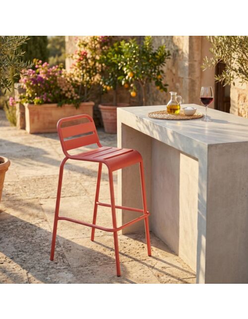 Sgabello alto VEGA FE-802583-RED