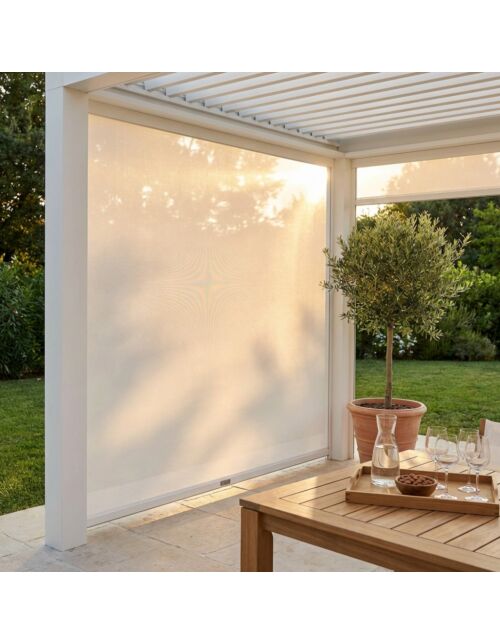 LATERALE PER LATO DA 3 M PERGOLA BIOCLIMATICA CON DOPPIA LAMELLA