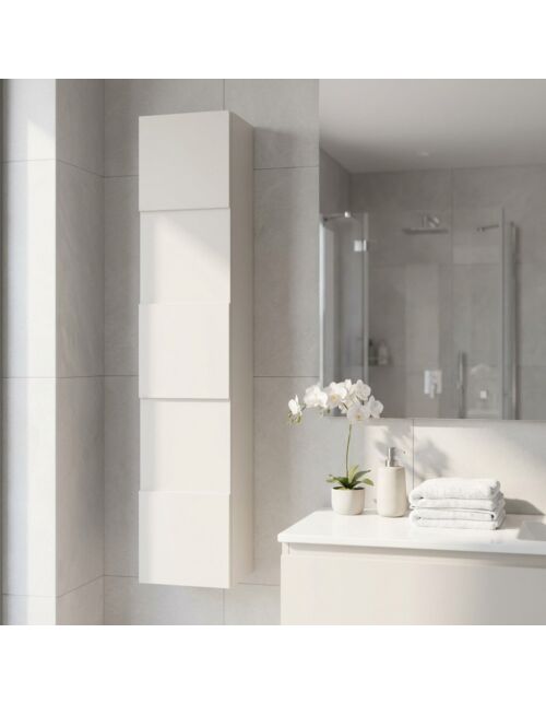 439008-10 COLONNA 1 ANTA BIANCO LUCIDO LORENZO