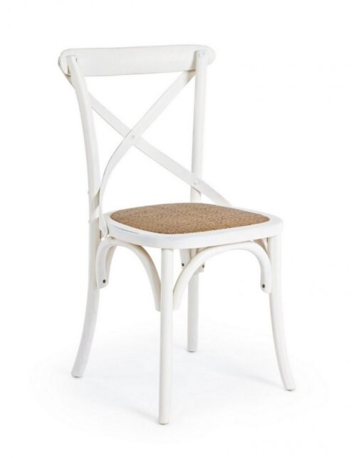 BIZZOTTO SEDIA CROSS BIANCO