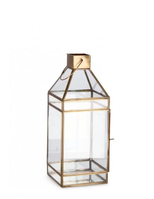 BIZZOTTO LANTERNA SIWAN 1M OTTONE TRASP H42