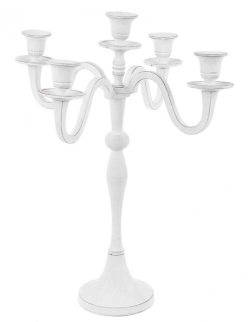 BIZZOTTO CANDELABRO NORAH 5FUOCHI BIANCO H43