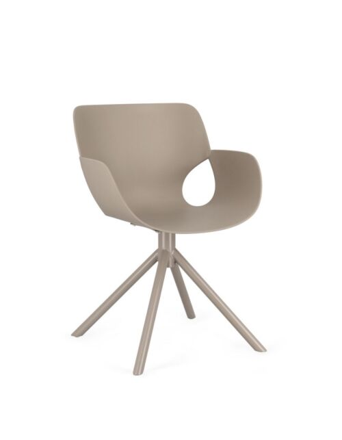 BIZZOTTO sedia LENNON grigio con braccioli