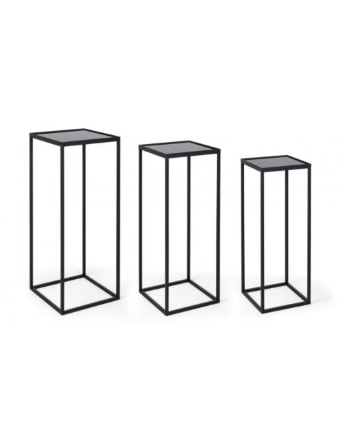 BIZZOTTO SET3 TAVOLINO NUCLEOS QU NERO