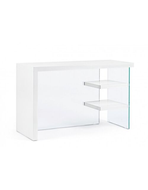 BIZZOTTO SCRIVANIA 2M LINE WOOD BIANCO 120X50
